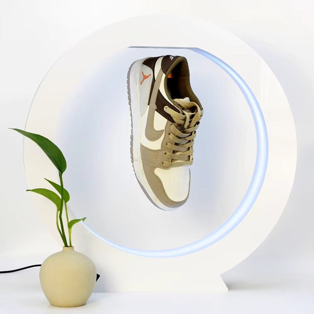 Magnetic Levitation Display Stand – 360° Floating Rotating Acrylic Display Rack for Shoes, Wine Bottles, Collectibles and Eye-Catching Product Showcases