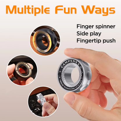 Portable Magnetic Fidget Ring – Spinner Sensory Toy for Stress Relief, Focus, Calming, EDC and Everyday Fingertip Play