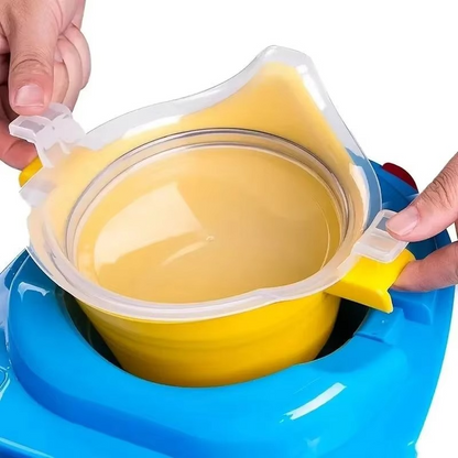 Foldable Kids Travel Potty – Portable Potty Training Toilet Seat with Cartoon Design for Camping, Car Trips, Outdoor Use and Travel