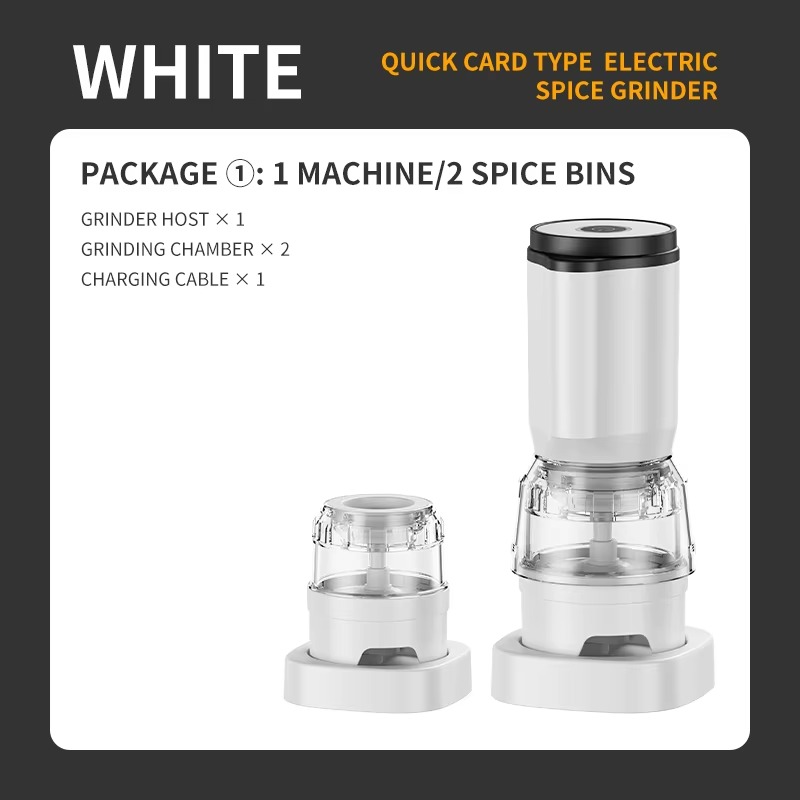 Multifunctional Electric Spice Grinder – Adjustable Coarseness Grinder for Sichuan Pepper, Sea Salt, Peppercorns and Everyday Kitchen Seasoning