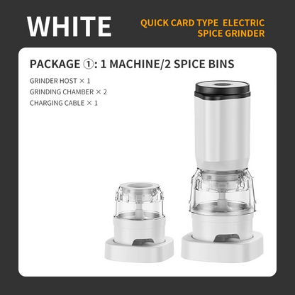 Multifunctional Electric Spice Grinder – Adjustable Coarseness Grinder for Sichuan Pepper, Sea Salt, Peppercorns and Everyday Kitchen Seasoning