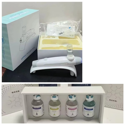 High-Pressure Nano Spray Gun – 450nm Blue Light Water Oxygen Facial Hydration Device for Deep Moisturizing, Skincare and Professional Beauty Treatments
