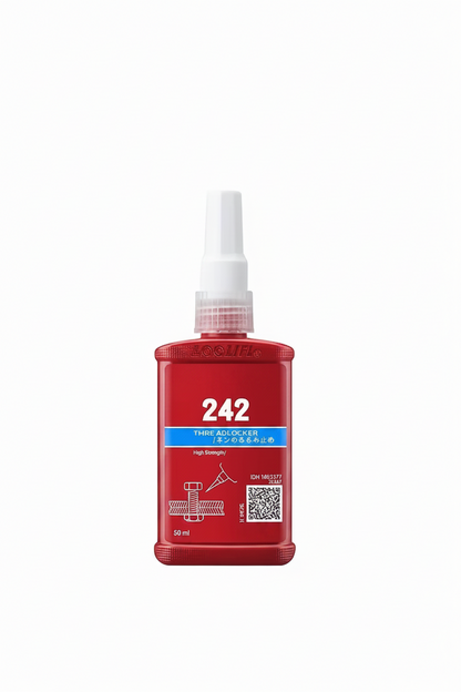 Thread Locking Adhesive – 50ml Quick-Cure Anaerobic Screw Glue with Corrosion-Resistant Anti-Loosening Formula for Nuts, Bolts and Fasteners