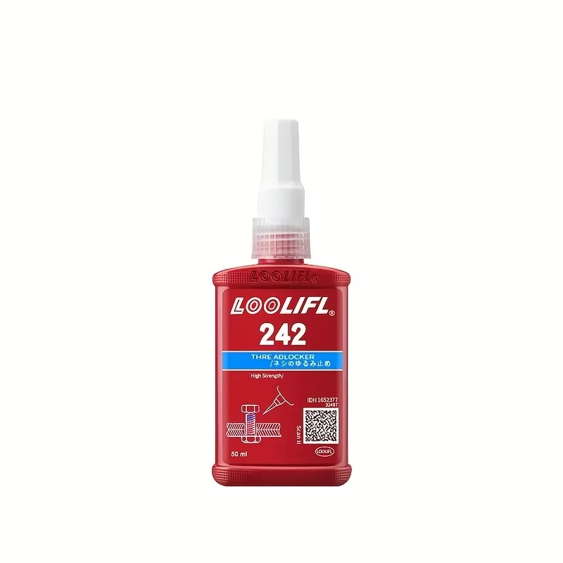 Thread Locking Adhesive – 50ml Quick-Cure Anaerobic Screw Glue with Corrosion-Resistant Anti-Loosening Formula for Nuts, Bolts and Fasteners