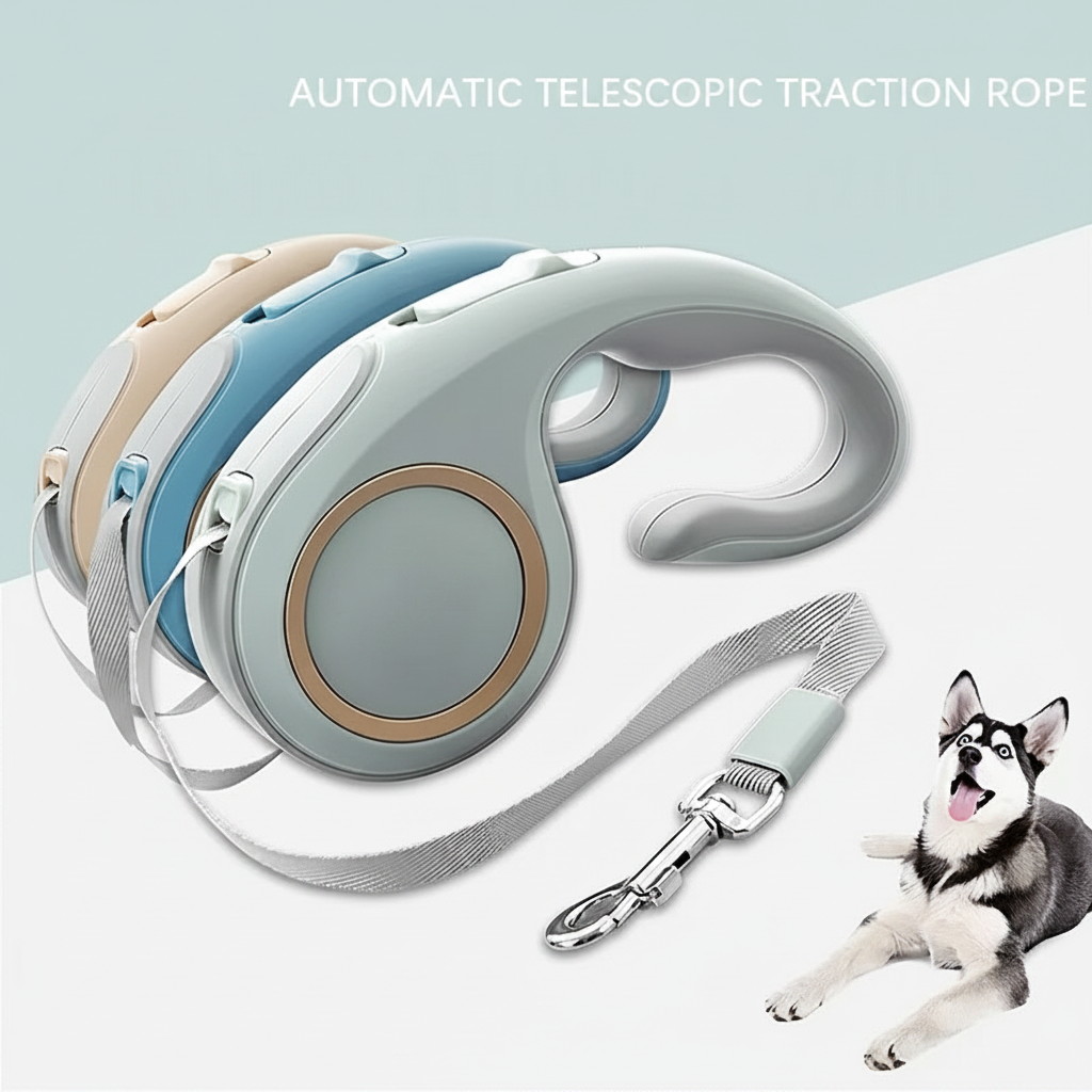 Automatic Retractable Dog Leash – 3m/5m Telescopic Pet Lead for Small & Medium Dogs, Daily Walks, Outdoor Trips and Everyday Use