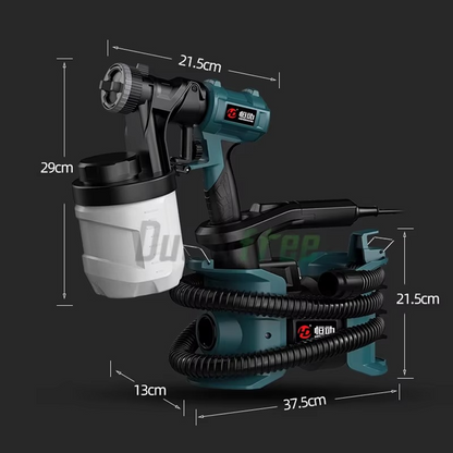 Electric Paint Sprayer – 900ml High-Power 800W  Spray Gun with Easy-Clean Design for Home Interior, Exterior, Furniture and DIY Painting