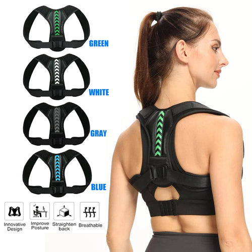 Adjustable Posture Corrector Belt – Upper Back, Shoulder and Clavicle Support Brace for Spine Alignment, Neck Relief and Everyday Posture Improvement