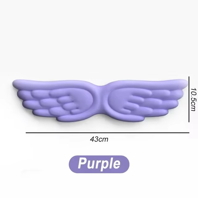 Angel Wing Memory Foam Keyboard & Mouse Wrist Rest Set – Ergonomic Non-Slip Wrist Support Pad for Office, PC, Laptop and Comfortable Typing