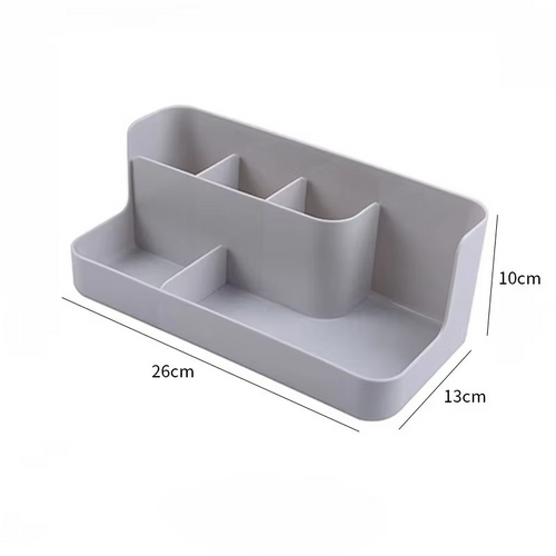 Cosmetic Storage Box – Space-Saving Vanity Organizer with Skincare Shelf for Makeup, Beauty Products, Toiletries and Bathroom Organization