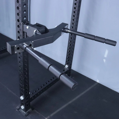 Adjustable Dip Bar Attachment – Foldable Arm Flexion and Extension Trainer with Wide and Narrow Grip Positions for Strength Training and Home Gym Racks