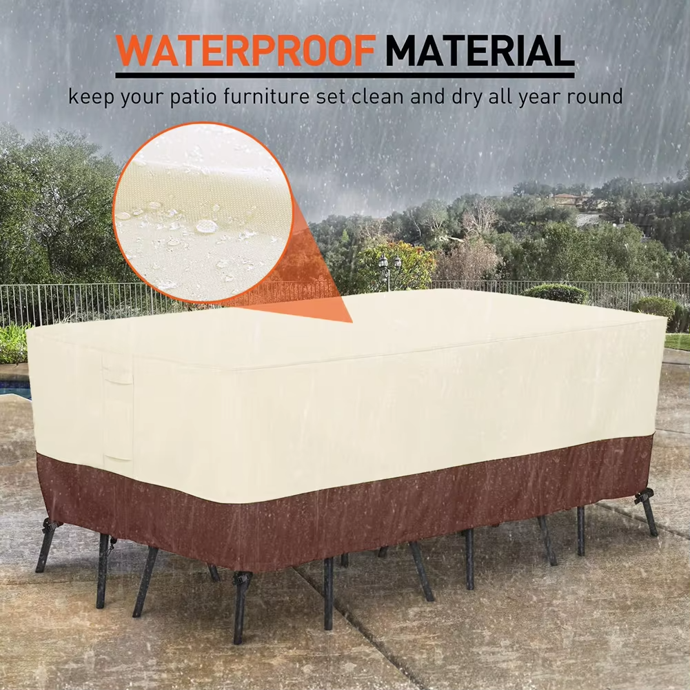 Heavy-Duty Outdoor Furniture Cover – Waterproof, Windproof & UV-Resistant Patio Cover for Sofas, Tables and Chairs, Protection Against Rain and Snow