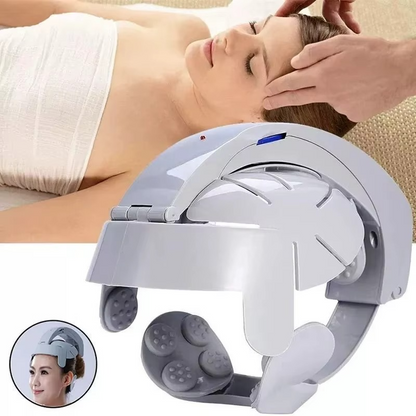 Electric Head Massager – Multifunctional Wearable Scalp Massage Helmet with Vibration, Kneading and Acupoint Stimulation for Relaxation and Stress Relief