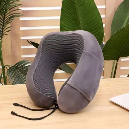 U-Shaped Memory Foam Neck Pillow – Soft Ergonomic Travel Pillow with Cervical Support for Airplanes, Sleeping, Relaxation and Neck Comfort