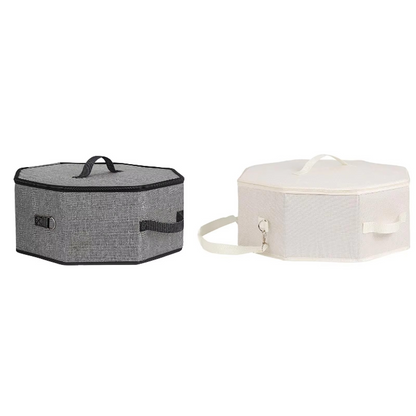 Fabric Hat Storage Box with Lid – Large Capacity Dustproof Hat Organizer for Baseball Caps, Wide Brim Hats, Closet Storage and Travel