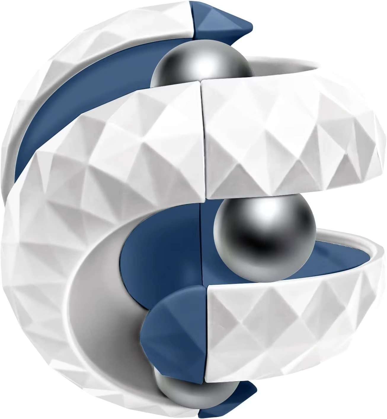 Track Ball Sensory Fidget Cube – Infinite Flip Decompression Toy with Rolling Ball for Stress Relief, Focus, Finger Play and Sensory Stimulation