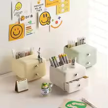 Multifunctional Desk Organizer – Drawer Storage Box for Stationery, Makeup Brushes, Skincare Essentials and Office Supplies with Space-Saving Design
