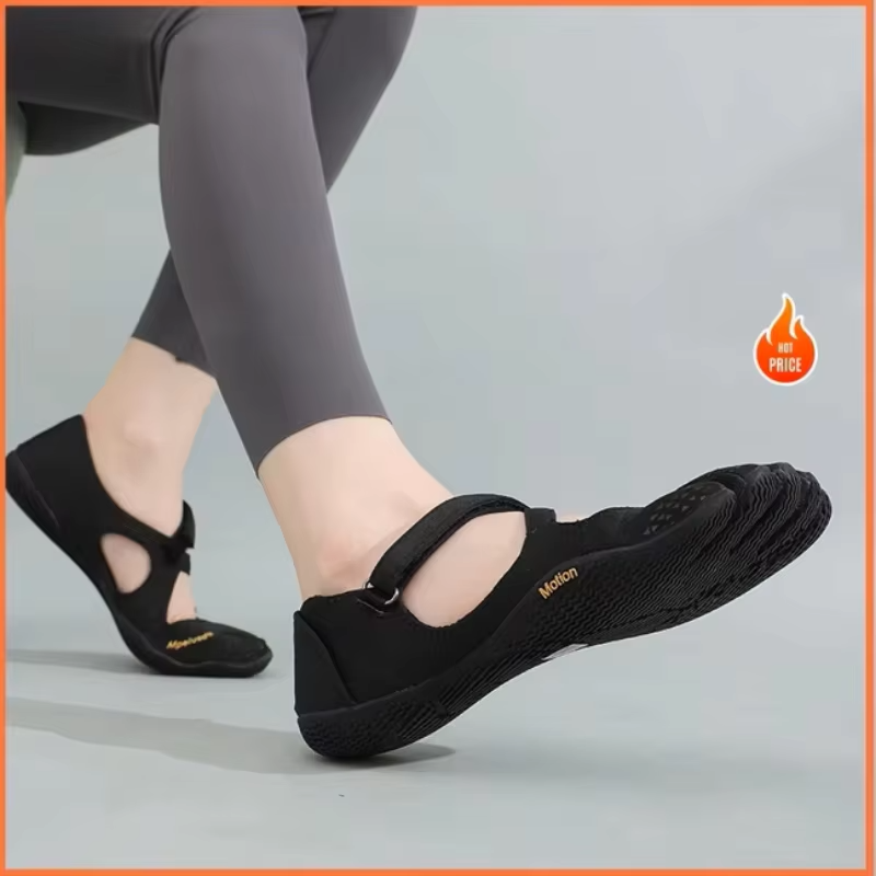 Women’s Five-Toe Barefoot Shoes – Minimalist Flats with Loop Strap and Quick-Dry Design for Hiking, Yoga, Gym, Water Activities and Casual Wear
