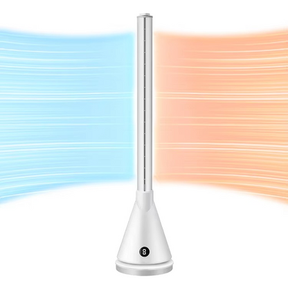 Smart Bladeless Tower Fan – WiFi Air Circulation Cooling Fan with Quiet Operation, Smart App Control for Bedroom, Living Room and Office