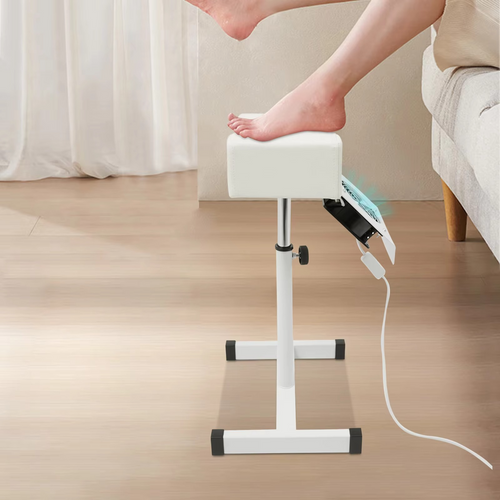 Professional Pedicure Stool – Height Adjustable Manicure Chair with Footrest and Built-In Dust Cleaning Fan for Nail Salon, Spa and Beauty Treatments