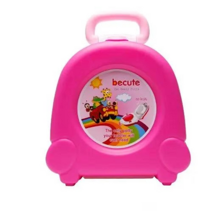 Foldable Kids Travel Potty – Portable Potty Training Toilet Seat with Cartoon Design for Camping, Car Trips, Outdoor Use and Travel