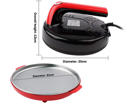 Automatic Electric Crepe Maker – Non-Stick Baking Pan for Crepes, Pancakes, Pizza, Spring Rolls and Easy Home Kitchen Cooking