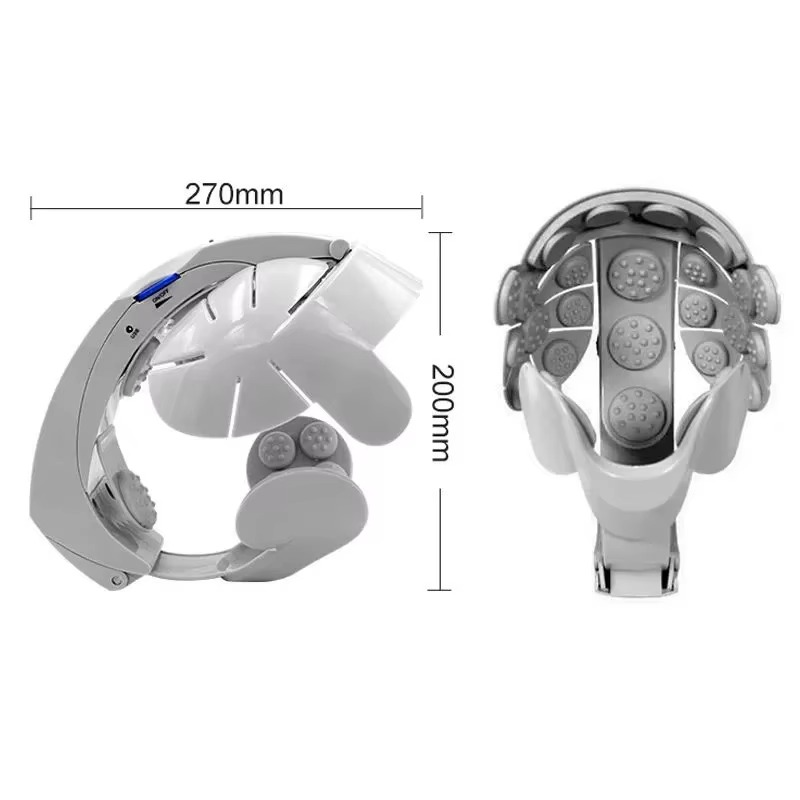 Electric Head Massager – Multifunctional Wearable Scalp Massage Helmet with Vibration, Kneading and Acupoint Stimulation for Relaxation and Stress Relief