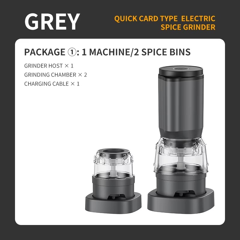 Multifunctional Electric Spice Grinder – Adjustable Coarseness Grinder for Sichuan Pepper, Sea Salt, Peppercorns and Everyday Kitchen Seasoning