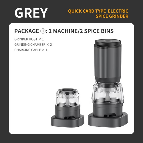 Multifunctional Electric Spice Grinder – Adjustable Coarseness Grinder for Sichuan Pepper, Sea Salt, Peppercorns and Everyday Kitchen Seasoning