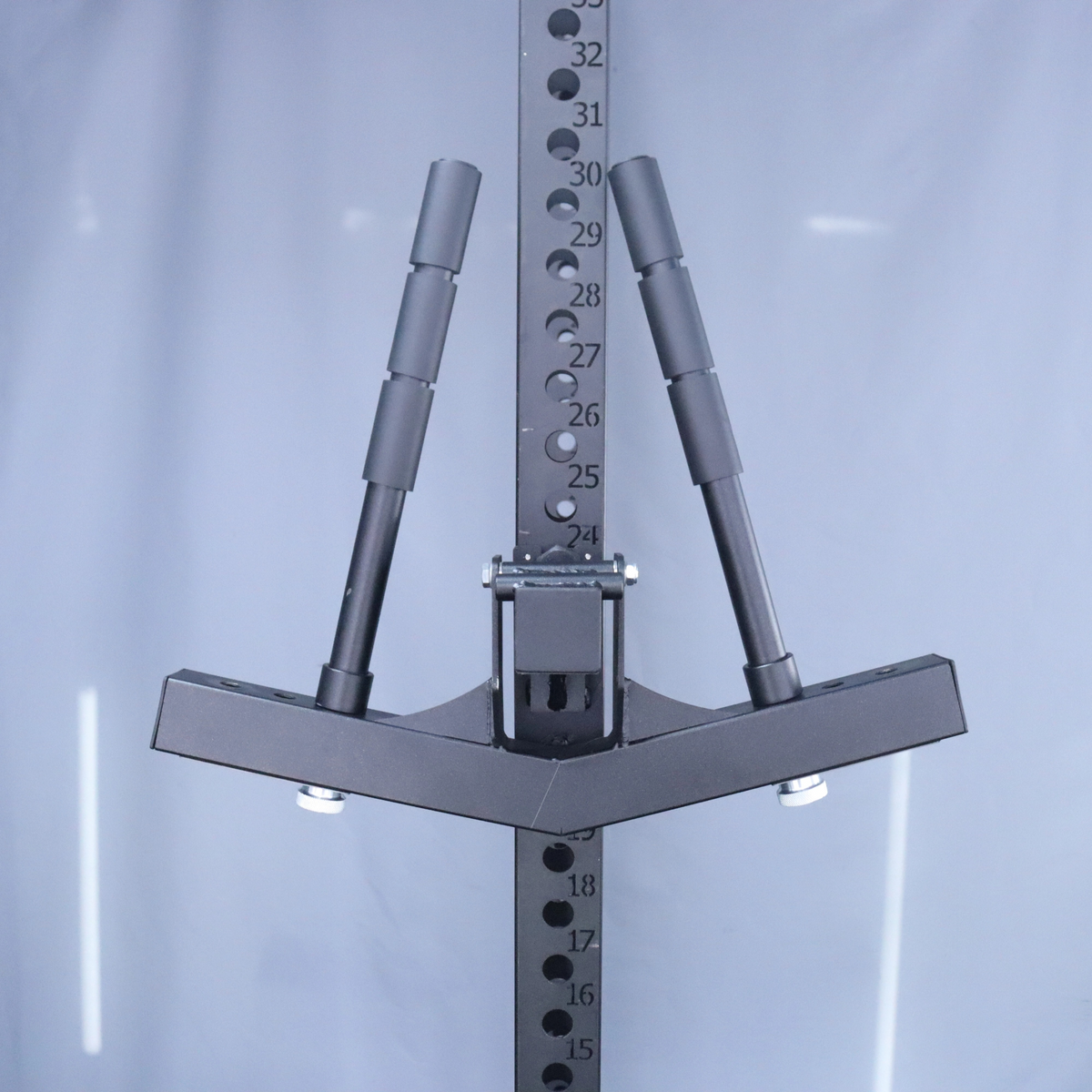 Adjustable Dip Bar Attachment – Foldable Arm Flexion and Extension Trainer with Wide and Narrow Grip Positions for Strength Training and Home Gym Racks