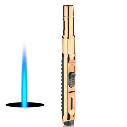 High-Temperature Butane Torch – 1800°C Windproof Jet Flame Lighter with Adjustable Powerful Blue Flame for Outdoor, Cooking and Workshop Use