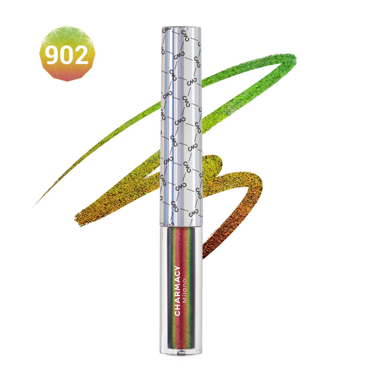 Duochrome Glitter Liquid Eyeliner – Waterproof Smudge-Proof Eye Liner with Ultra-Fine Tip for Long-Lasting Shimmer Makeup