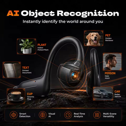 AI Smart Headphones with HD Camera and AI Voice Assistant UK