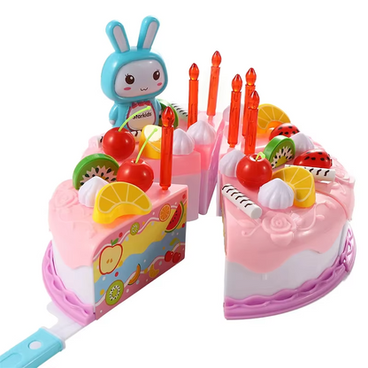 Kids Pretend Kitchen Food Set – Simulated Cutting Play Food Toys for Object Recognition, Role Play, Early Learning and Birthday Gifts