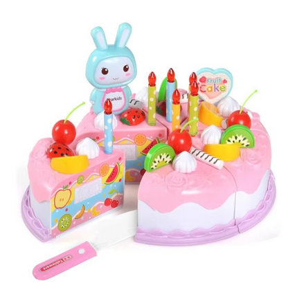 Kids Pretend Kitchen Food Set – Simulated Cutting Play Food Toys for Object Recognition, Role Play, Early Learning and Birthday Gifts