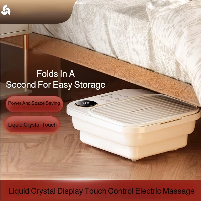 Foldable Heated Foot Bath Tub – Fully Automatic Massage Foot Spa with Constant Temperature Heating for Relaxation, Soothing Soaks and Home Foot Care