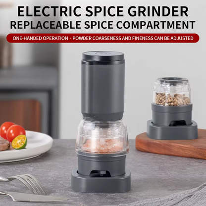 Multifunctional Electric Spice Grinder – Adjustable Coarseness Grinder for Sichuan Pepper, Sea Salt, Peppercorns and Everyday Kitchen Seasoning