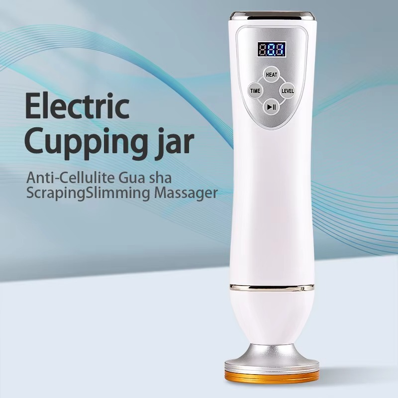 Electric Scraping Body Massager – Multifunctional Massage Device with 3 Attachments for Muscle Relaxation, Body Massage and Skin Care