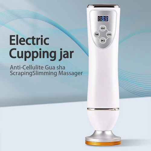 Electric Scraping Body Massager – Multifunctional Massage Device with 3 Attachments for Muscle Relaxation, Body Massage and Skin Care