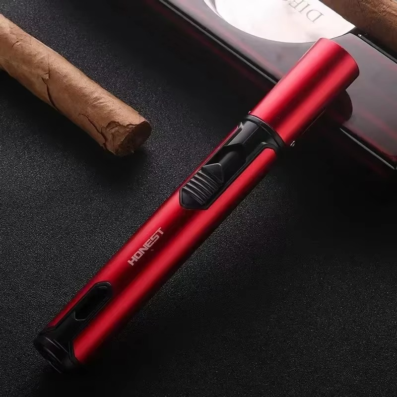 High-Temperature Butane Torch – 1800°C Windproof Jet Flame Lighter with Adjustable Powerful Blue Flame for Outdoor, Cooking and Workshop Use