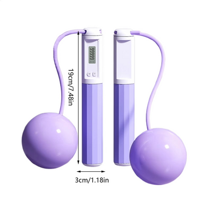 Cordless Jump Rope with Counter – Adjustable Wireless Fitness Skipping Rope for Women, Home Workouts, Cardio Training, Weight Loss and Indoor Exercise