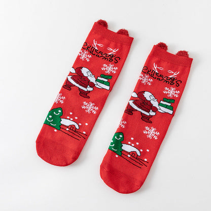 Cartoon Christmas Sock Ornaments – Festive Hanging Decorations for Christmas Trees, Gifts, Home Displays and Holiday Parties