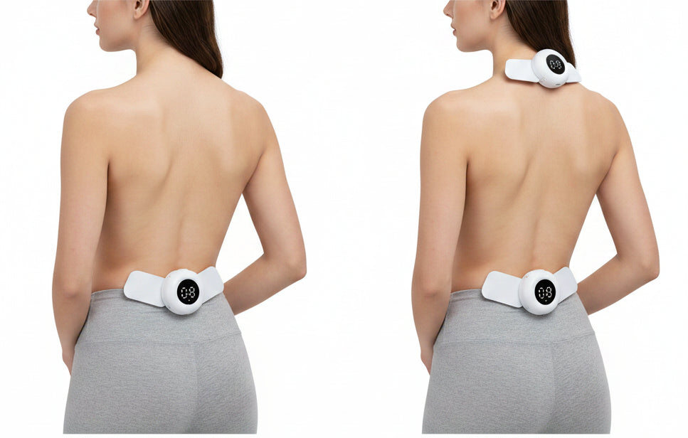 KTS TENS EMS Muscle Stimulator – Wireless 20-Level Massager with 650nm/808nm Laser Therapy for Neck, Body and Muscle Pain Relief