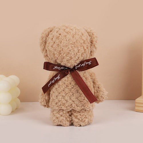 Cute Bear Plush Towel Set - Soft Cartoon Souvenir Gift Towels for Weddings, Birthdays, Party Favors and Kids Gifts