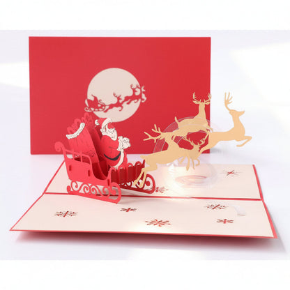 Pop Up Christmas Tree Card –3D Sparkling Holiday Greeting Card with Message Space for Memorable Christmas Gift Giving