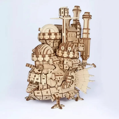 Wooden Puzzle Model - 3D Creative Assembly Ornament with Interactive Stacking Design for Home Decoration