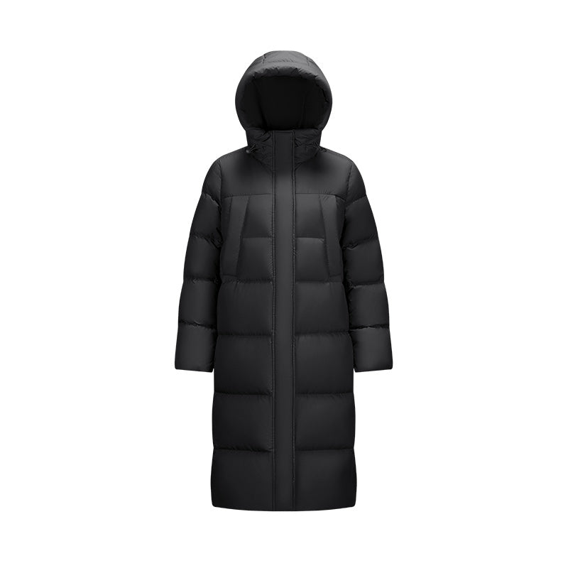 Semir Long Down Jacket - Waterproof Hooded Winter Coat for Women with Loose Fit Design, Warm Fashion Outerwear for 2025