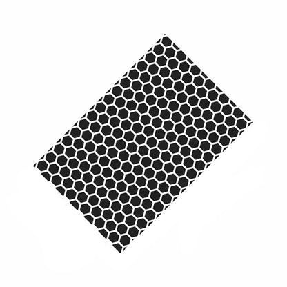 Matte Black Car Window Honeycomb Sticker – Universal Triangular Window Vinyl Decal for Stylish Exterior Decoration and Automotive Customization