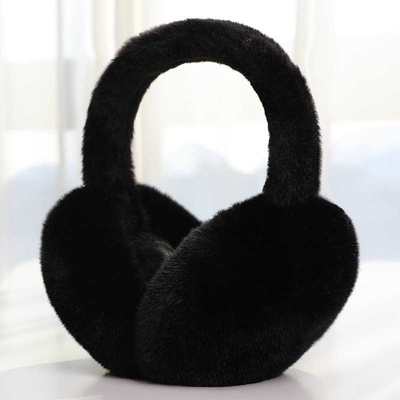 Women's Plush Winter Earmuffs – Foldable Soft Ear Warmers for Outdoor Travel, Daily Wear and Cold Weather Protection