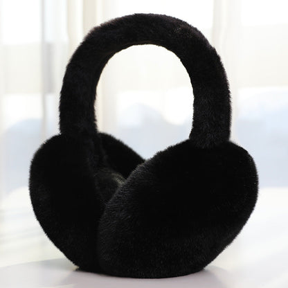 Women's Plush Winter Earmuffs – Foldable Soft Ear Warmers for Outdoor Travel, Daily Wear and Cold Weather Protection