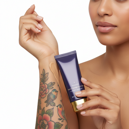 Waterproof Tattoo Concealer – Long-Lasting Sweat-Resistant Body Makeup for Covering Tattoos, Scars and Spots with Natural-Looking Traceless Coverage